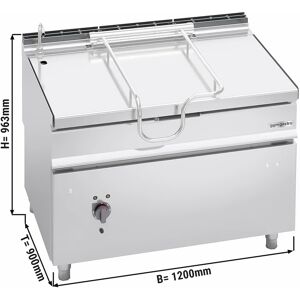 GGM GASTRO - Poêle à frire électrique basculante - 120 litres - 14,4 kW