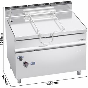 GGM GASTRO - Poêle à gaz basculante - 120 litres - 30 kW