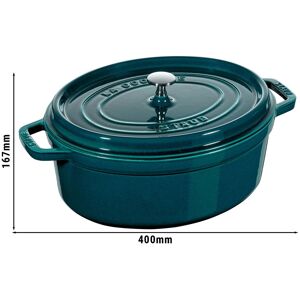 GGM Gastro - STAUB LA COCOTTE - Cocotte - ovale - 330mm - Fonte - La-Mer Marine