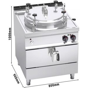 GGM Gastro - Marmite electrique sous pression - 100 litres - 16 kW - Chauffage indirect Argent