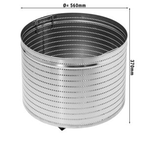 GGM Gastro - 1/1 Panier pour marmite de cuisson avec 150 Litres Argent