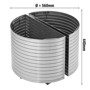 GGM Gastro - 2x 1/2 Paniers pour marmite de cuisson avec 150 Litres Argent