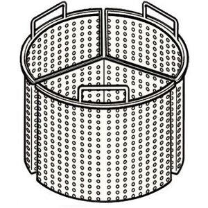 GGM Gastro - 3x 1/3 Paniers pour marmite de cuisson avec 200 Litres Argent