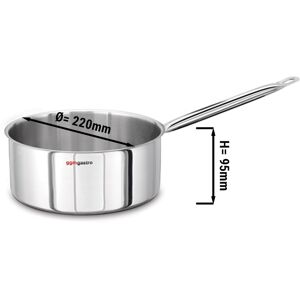 GGM GASTRO - Casserole (plat) - Ø 220 mm - hauteur 95 mm