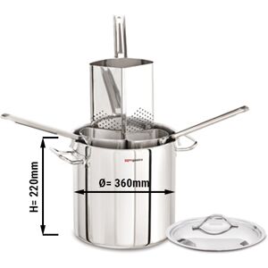 GGM GASTRO - Pot à pâtes - Ø 360mm - incl. 4 tamis