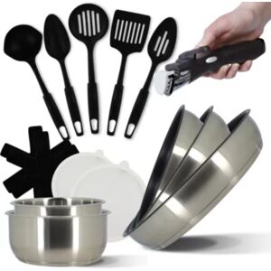 MENASTYL Set MENASTYL 15 pcs inox amovible