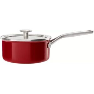 KITCHENAID Faitout KITCHENAID 24cm emaille rouge em