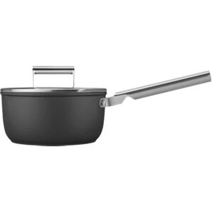 Casserole SMEG 20cm noir avec couvercle - Publicité