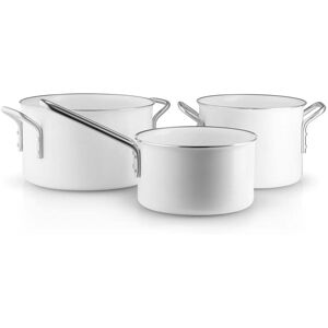 Eva Solo Eva Trio - Batterie de cuisine White Linde casserole à manche 1,8 L / cocotte 2,5 L / cocotte 3,8 L