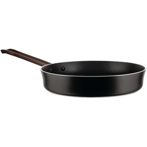 Alessi - Poele Edo avec revetement antiadhesif Ø 28 cm, acier inoxydable noir