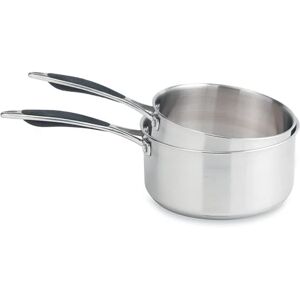 Set de 2 casseroles inox Excell'Inox 16 et 20 cm Mathon [Gris metallise]