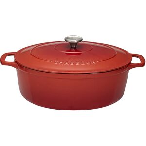 Cocotte Sublime fonte ovale 6 L 31 cm rubis Chasseur [Noir]