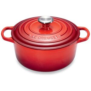 Cocotte fonte rond 26 cm cerise Le Creuset [Noir]