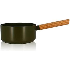 Casserole Ector induction aluminium revêtu manche en bois 18 cm vert Ogo [Rouge]