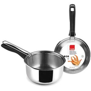 Casserole induction 18 cm avec panier Ibili [Noir]