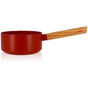 Casserole Ector induction aluminium revêtu manche en bois 16 cm rouge Ogo