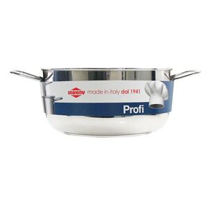 Faitout Profi en inox 30 cm 9,3 L Inoxriv [Gris metallise]