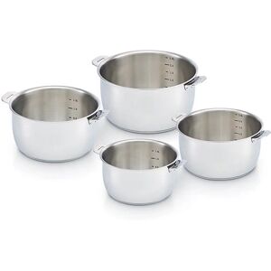 Set de 4 casseroles Select 14 16 18 20 cm Beka [Gris metallise]