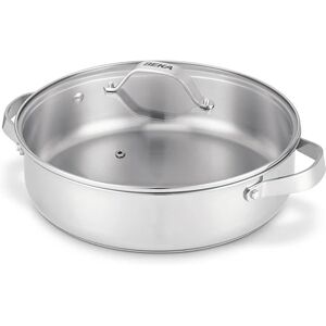 Sauteuse inox et couvercle verre Cicla 28 cm Beka [Noir]