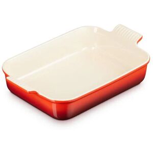 Plat rectangulaire en ceramique emaillee 32 cm Cerise Le Creuset [Gris]