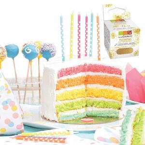 Kit Rainbow Cake + paillettes dorees Scrapcooking