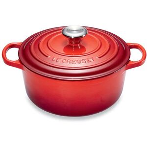 Cocotte fonte rond 20 cm cerise Le Creuset [Rouge]