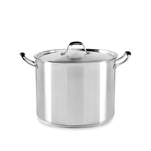 Faitout inox avec couvercle Excell'inox 28 cm 13,5 L Mathon [Gris metallise]