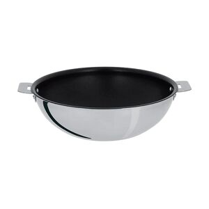 Wok inox revetu Casteline 28 cm Cristel [Gris metallise]