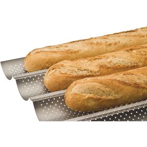 Plaque 4 baguettes perforee 38 x 33 cm Ibili []