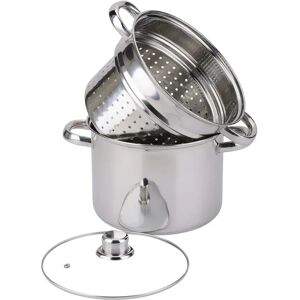 Cuiseur a pates inox - 20 cm - 5 litres environ Baumalu [Noir]