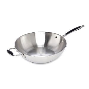 Wok tout inox 30 cm Excell'Inox Mathon [Gris]