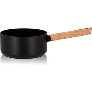 Casserole Ector induction manche en bois 18 cm Ogo [Noir]