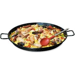 Plat a paella professionnel emaille 50 cm Lacor [Gris metallise]