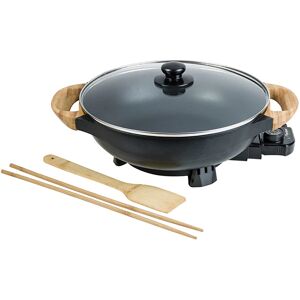 Wok electrique avec couvercle en verre 1500 W Bestron []