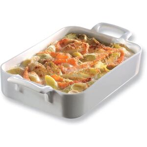 Plat rectangulaire porcelaine Belle Cuisine 19 cm Blanc Revol [Beige]