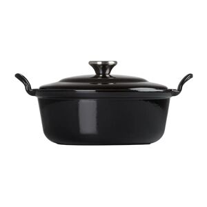 Cocotte fonte ronde Plume 24 cm 2,4 L noir Le Creuset [Rouge]