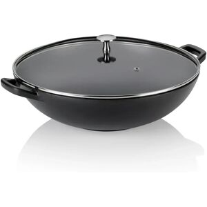 Wok Calido noir 4L Kela [Gris metallise]