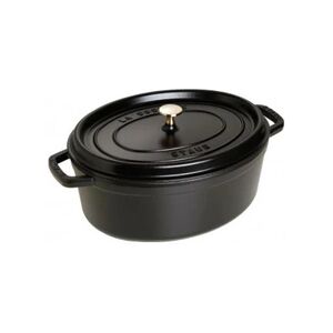 GENERIQUE Cocotte en fonte émaillée ovale Staub noire - 1102325 - Fonte - Ovale - 23 cm - Noir - Publicité