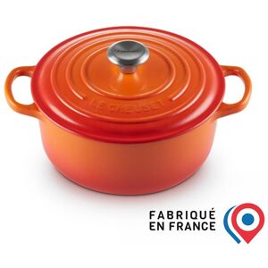 LE CREUSET Cocotte en fonte émaillée 22 cm Volcanique - Publicité