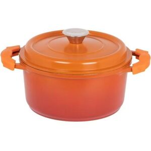 Cocotte profonde en fonte d aluminium Blaze 20 cm Orange