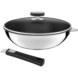 Cuisinox Wok en inox 28cm Argent 28x0x28cm