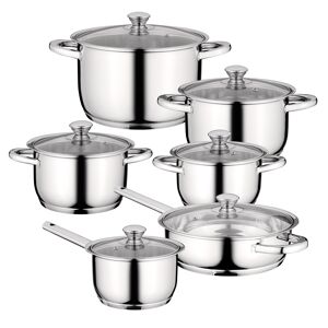 BergHoff Batterie de cuisine en acier 12 pcs gourmet Argent 62x28x32cm