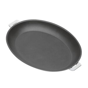 cristel Poêle ovale inox anti-adhésif revêtue amovible 35cm Argent 41x4x29cm