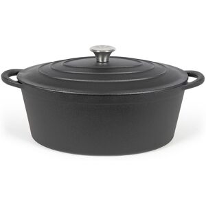 Livoo Cocotte ovale Noir 41x19x25cm