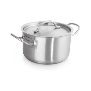 WAS Germany Casserole avec couvercle en Acier au nickel chrome 8,5 L H 130 mm Diamètre 280 mm