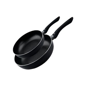 Set de 2 woks de cuisine 20 cm et 28 cm avec fond en nid d'abeille et doseur d'huile Elo Smart Life