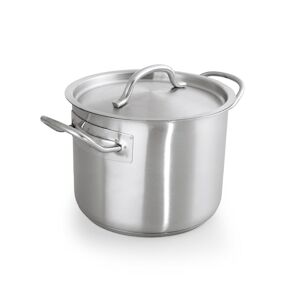 WAS Germany Casserole avec couvercle en Acier au nickel chrome 11 L H 190 mm Diamètre 280 mm