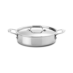 SILAMPOS cocotte basse 24 cm supreme pro 2.8 l - Silampos 280 cl Argent Rond Inox