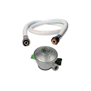 KEMPER Tuyau flexible GAZ 2 m + Détendeur Butane clip Quick-On Valve Diam 27mm Avec Sécurité stop gaz