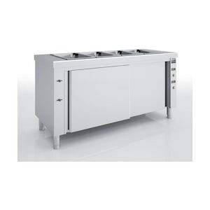 ERATOS Meuble Bain-Marie A Eau Reserve Chaude Aisi-304 18/10 - 4 Gn1/1 - 150 - 1600X700X850 - 5100W MBMR-160